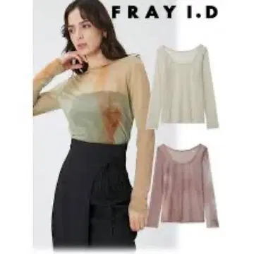 FRAY I.D 백 오픈 시어 컷 티셔츠