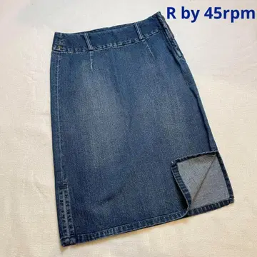 R by 45rpm R 바이 45 RPM 데님 스커트