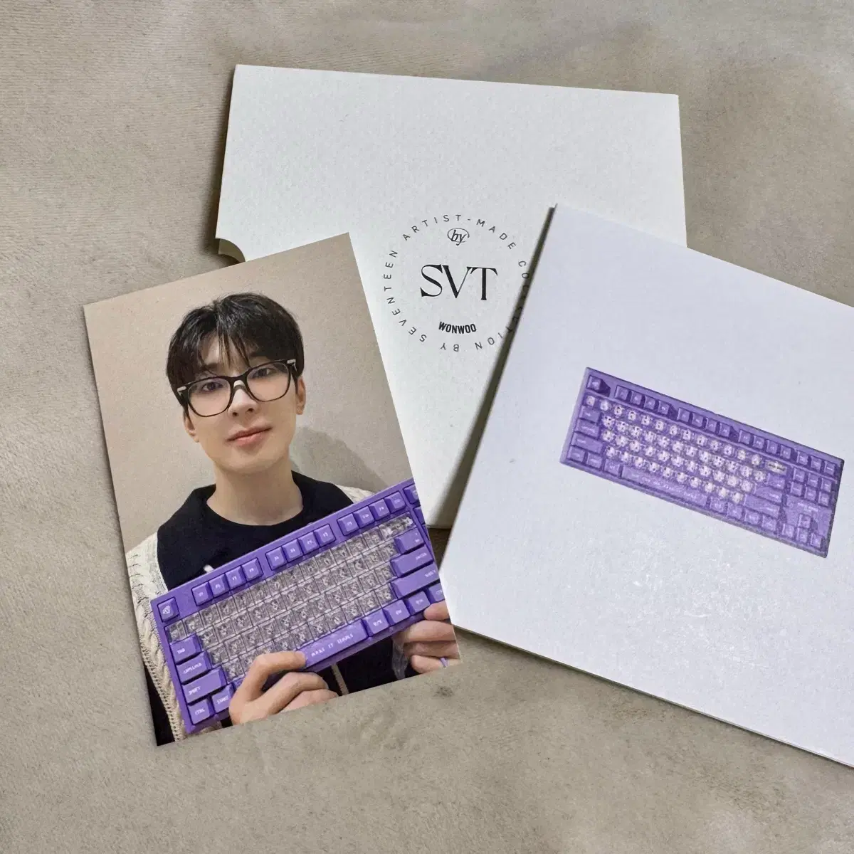원우 아티스트 메이드 키보드 포카+메이킹로그