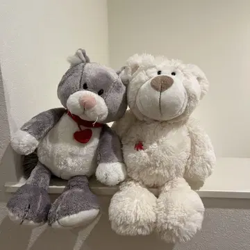 고양이와 곰 봉제 인형 세트 니키