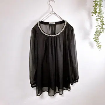 Aveniretoile 아베닐 에투알 쉬폰 블라우스 비쥬 블라우스