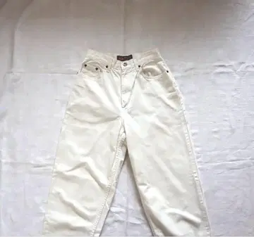 빈티지 화이트 데님 팬츠