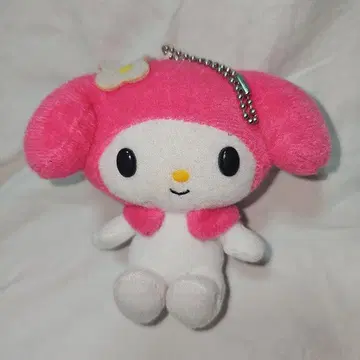 마이멜로디 봉제 인형 마스코트 꽃이 달린 귀 2005년 레어 산리오