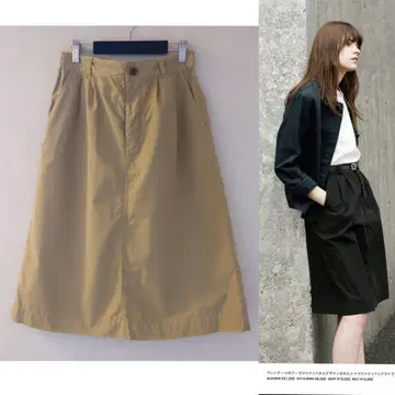 MHL. COMPACT TOUGH COTTON POPLIN 스커트