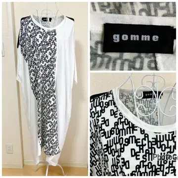 gomme 밴딩 로고 프린트 원피스 사이즈 M