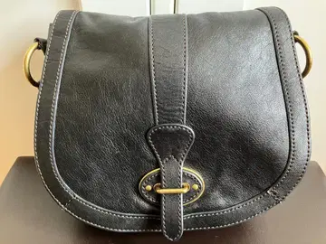 FOSSIL 블랙 가죽 숄더백
