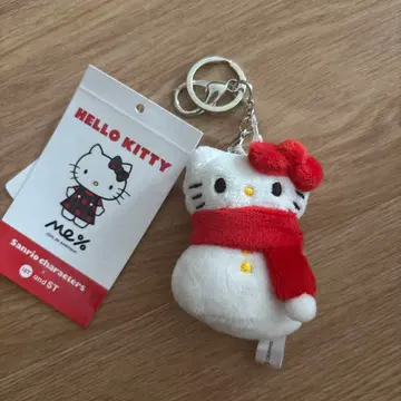 로리즈팜 Me% 헬로키티 토이 키링 3 체크 눈사람
