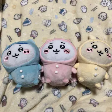 포테타마 봉제 인형 치이카와 (먼작귀) 하치와레 토끼 파자마 파티