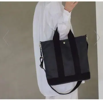 미사용 스코치 그레인 네오 가죽 세로형 A 백 숄더 포함 L