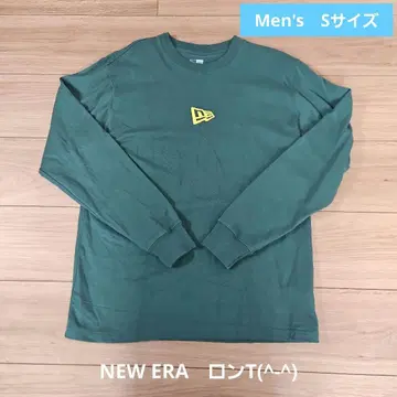 NEWERA 남성용 롱 T 셔츠 그린