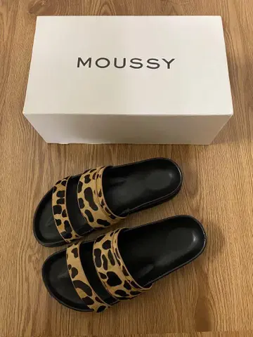 MOUSSY 레오파드 무늬 샌들 S 23