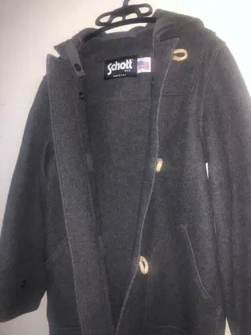 Schott 그레이 더플 코트 빈티지