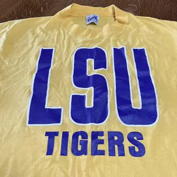 사이즈 XL 90s 빈티지 LSU 칼리지 티셔츠 USA제