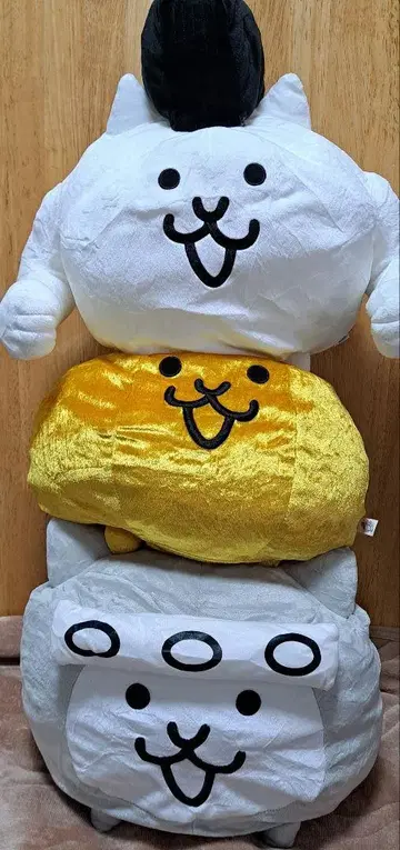 냥코 대전쟁 봉제 인형 세트 금 고양이