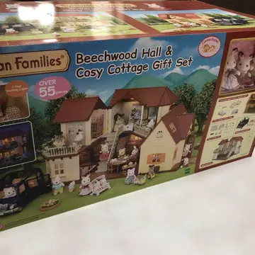 실바니안 패밀리 아카리의 등불이 켜진 큰 집 기프트 세트