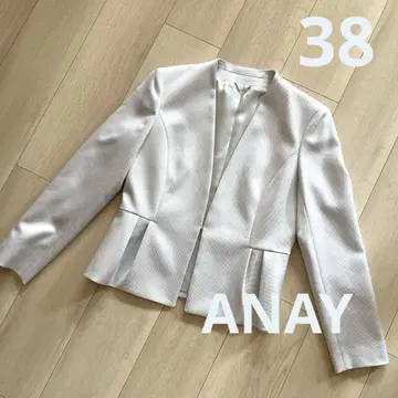 ANAY 아나이 노카라 자켓 38 사이즈 봄/여름 트리아세테이트