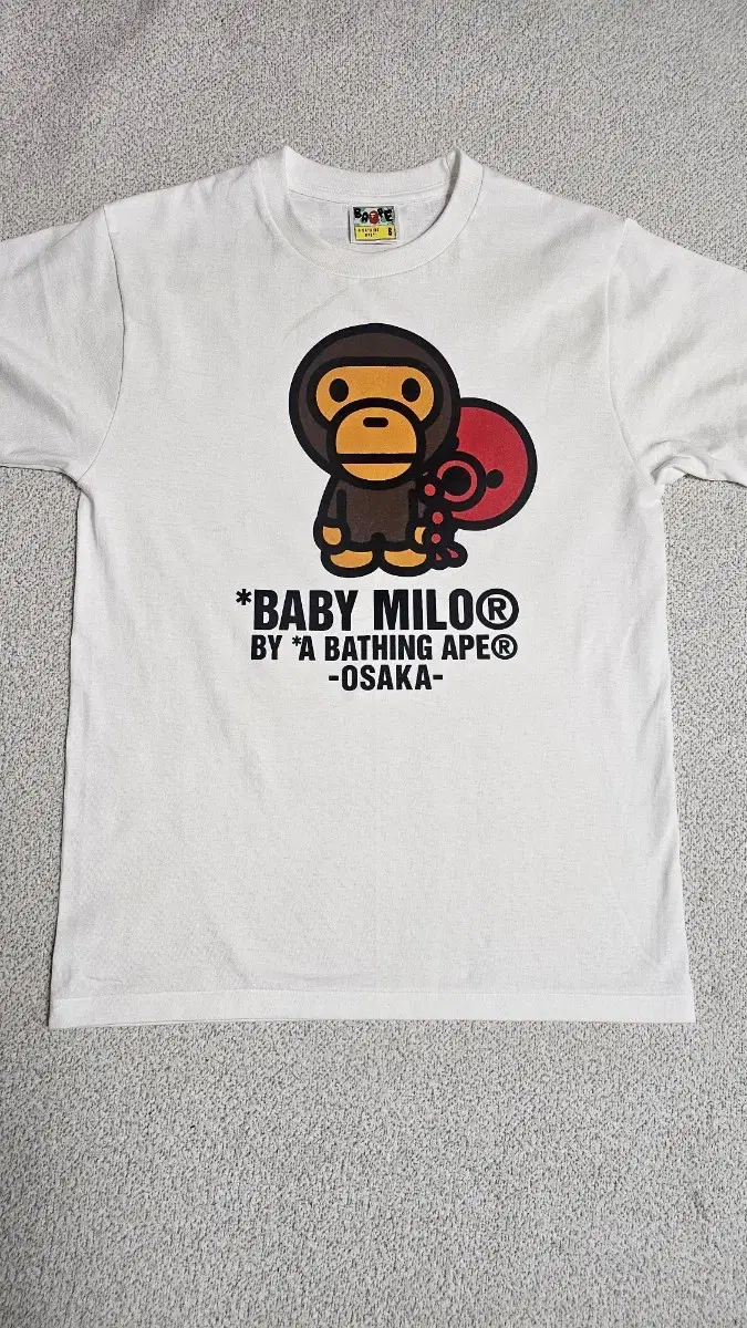 베이프 반팔티셔츠 Bape babymilo Osaka tee 미듐 새상품