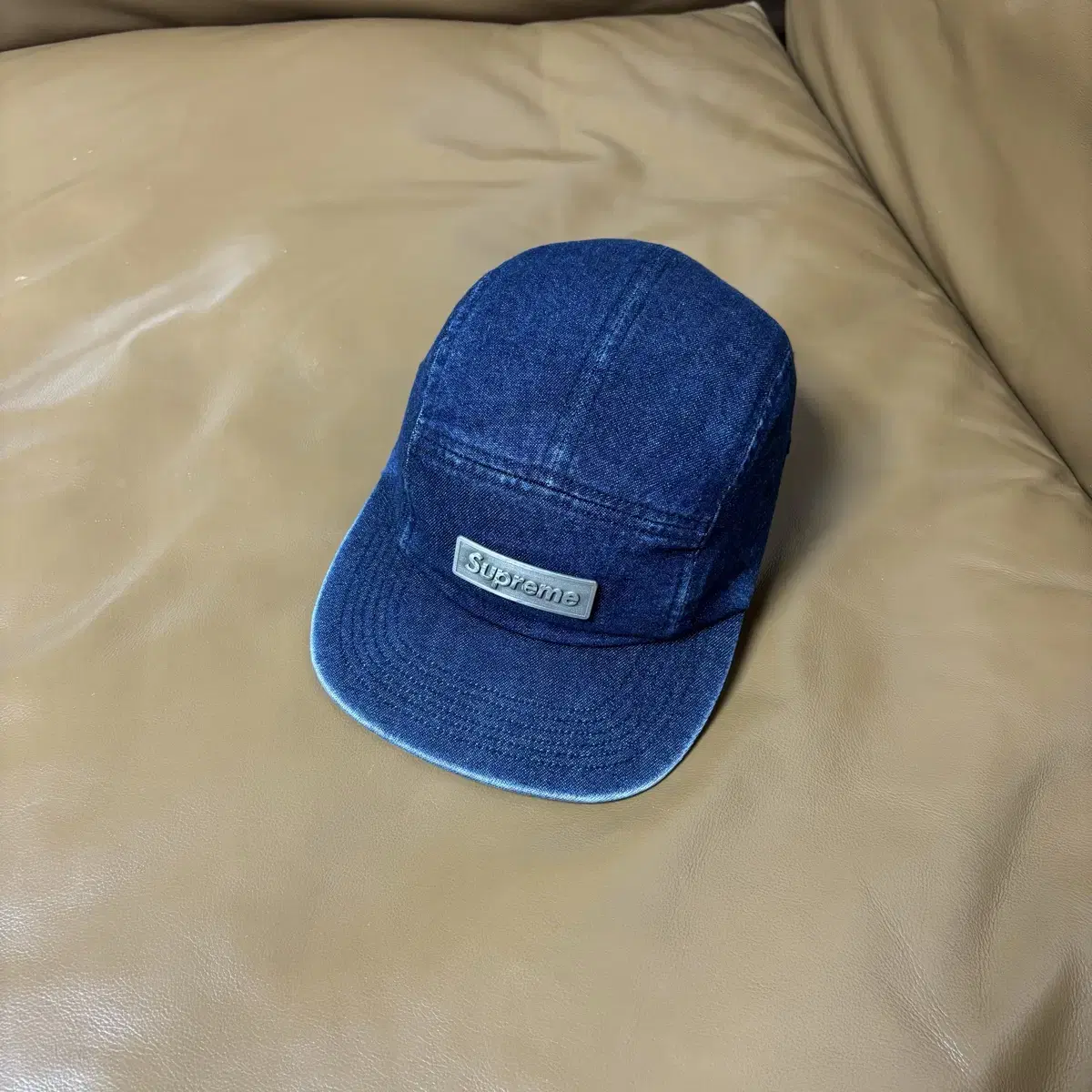 Supreme 슈프림 데님 캠프캡 모자 (Washed Denim)