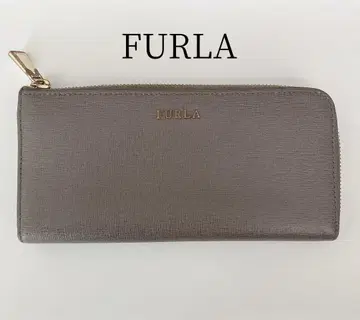 FURLA 훌라 장지갑 라운드 지퍼 지갑 그레이 가죽