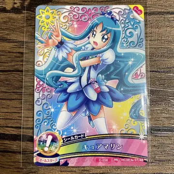 f 하트 캐치 프리큐어 씰 카드 큐어 마린 라이카이 에리카 3-07