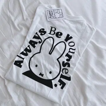 아베일 미피 miffy 로고 티셔츠 L 사이즈