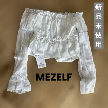 MEZELF 화이트 오프숄더 블라우스 F 사이즈 새상품