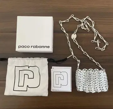 Paco Rabanne Micro 숄더백 화이트 파코 라반