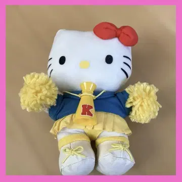 헬로키티 산리오 치어걸 봉제 인형 레어 레트로