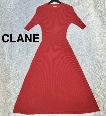 CLANE 클라네 맥시 길이 리브 플리츠 원피스 2호 M 사이즈