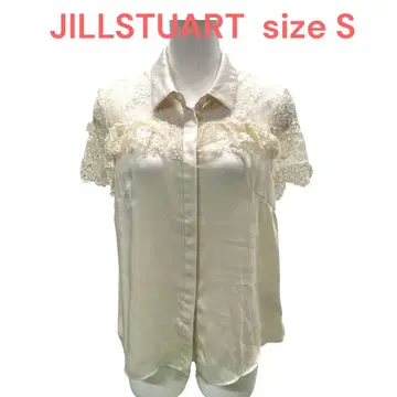 질스튜어트 레이스 시스루 슬리브리스 셔츠 블라우스 size M