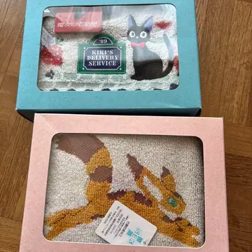 타월 미술관 마녀 배달부 키키 천공의 성 라퓨타 타월 손수건 2장 세트