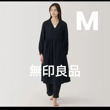 무인양품 부드러운 주름 거즈 롱 가디건