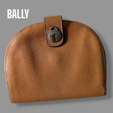 BALLY 발리 하프문 지갑 2단 폴더형 가죽 스냅 잠금