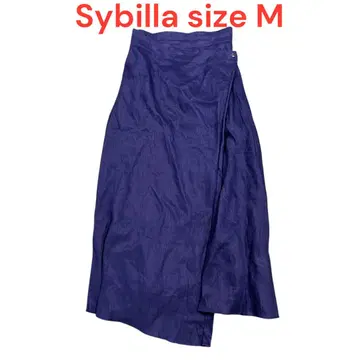 시빌라 Sybilla 린넨 랩 스커트 롱 여성용 size M