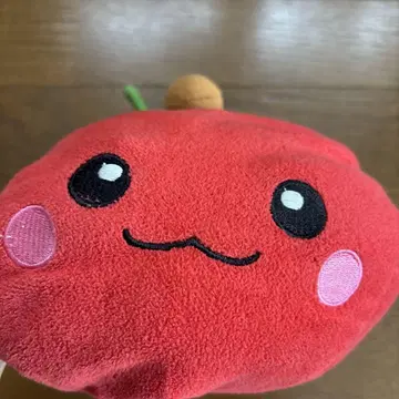 새상품 사과 모양 봉제 인형 약 20cm