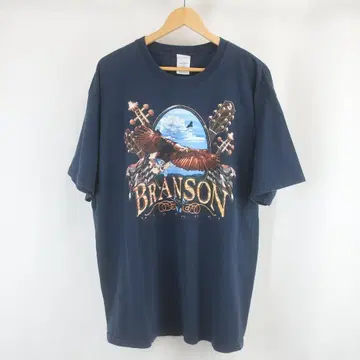 BRANSON MISSOURI 악기 독수리 프린트 페이드 티셔츠 XL