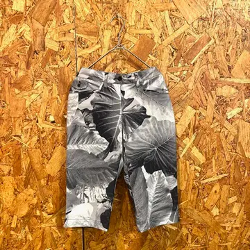 CHERVO 쉘보 캐주얼 팬츠 무릎 기장 올 패턴 블랙 여성용 40