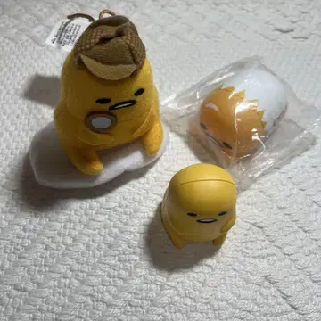 구데타마 봉제 인형 마스코트 피규어 라이트 키링 산리오