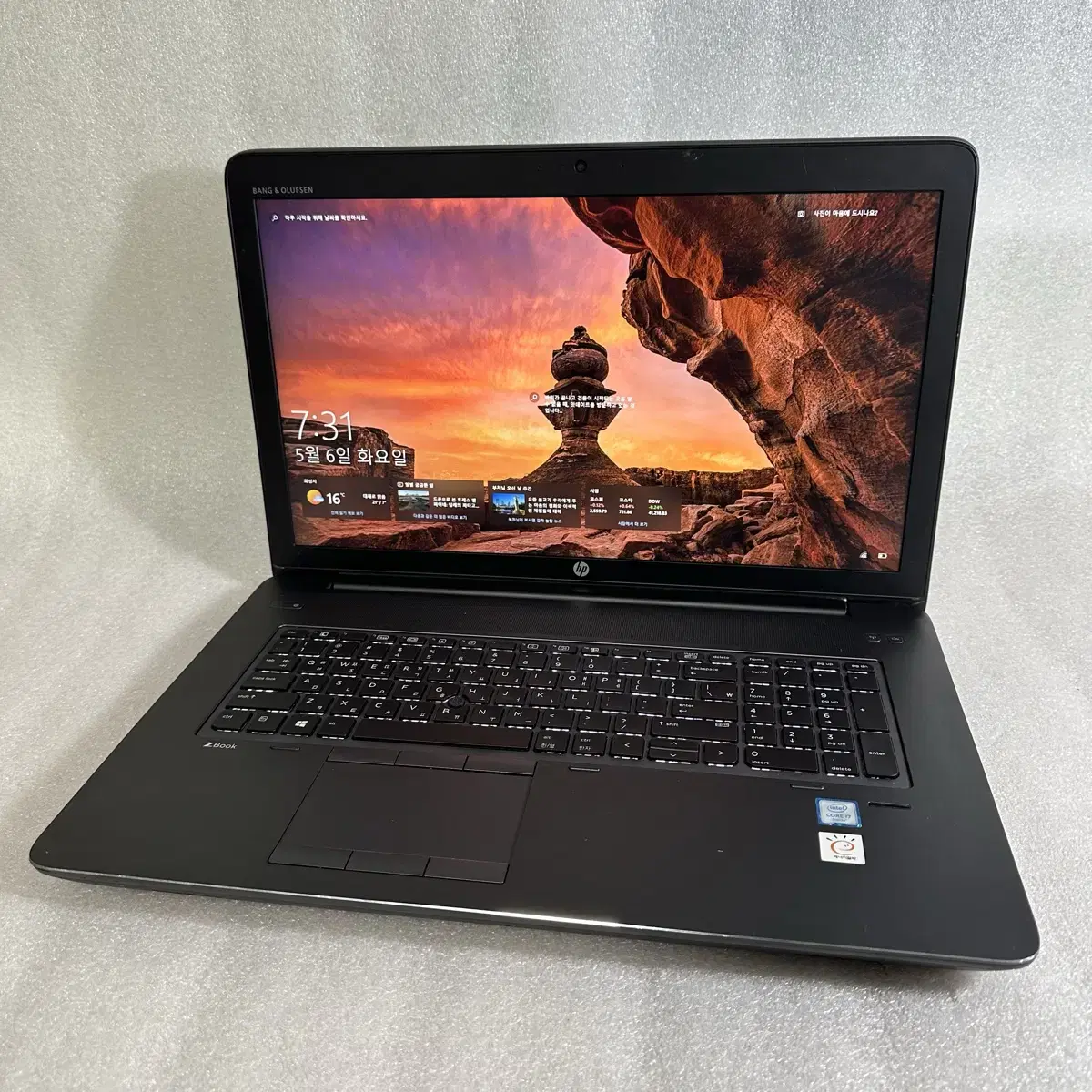 17인치 hp 워크스테이션 노트북 zbook 17 G3 i7 M3000m