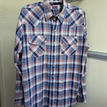 80s BIG MAC 체크 웨스턴 셔츠 usa XL 2XL