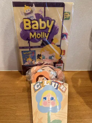 POPMART CRYBABY Sad Club 시리즈 봉제 인형 플라워