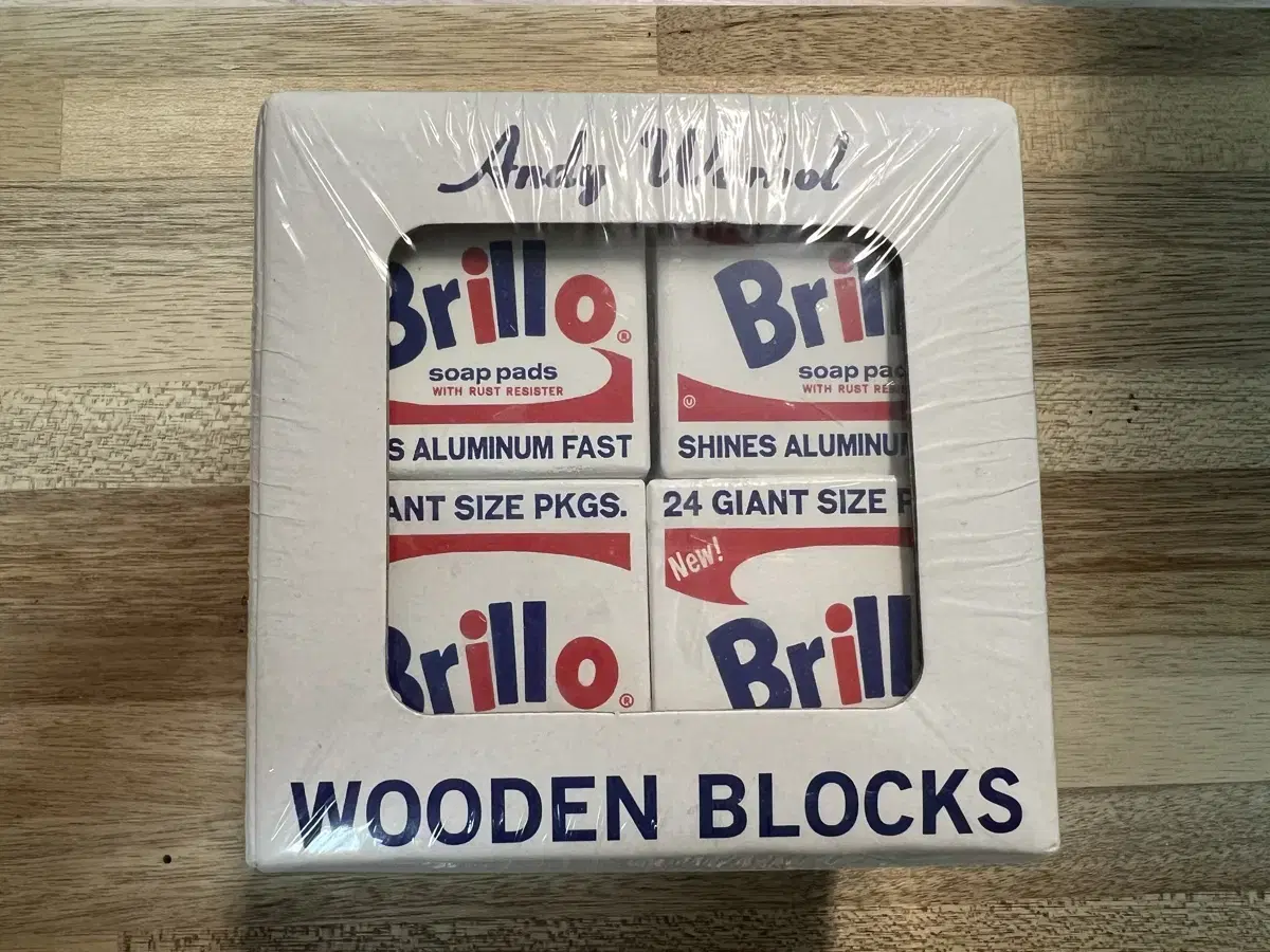 앤디워홀 우드블럭Andy Warhol Brillo Wooden Block
