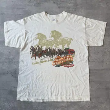 90s Budweiser 버드와이저 광고 티셔츠 기업 T