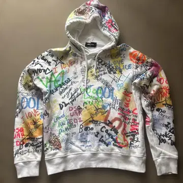 DSQUARED2 그래피티 후드티 XS