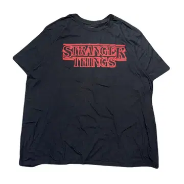 Stranger Things 블랙 티셔츠 4XLT Netflix