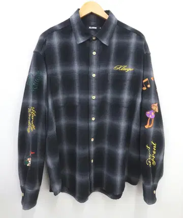 XLARGE 랜덤 아이템 플란넬 셔츠