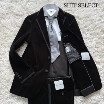 택 포함 새상품 SUIT SELECT 벨로아 턱시도 셋업 블랙 A5