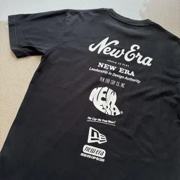 NEWERA 로고 티셔츠 블랙 M