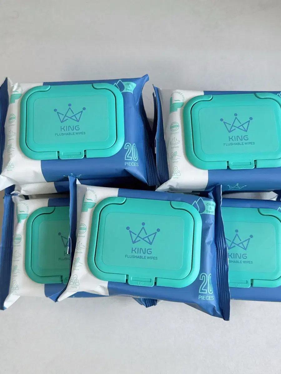 Portable Toilet Tissue King Soft Touch Bidet Wet Wipes 11ea
