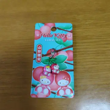 지역 한정 키티 헬로키티 야마가타 한정 체리 지퍼 마스코트